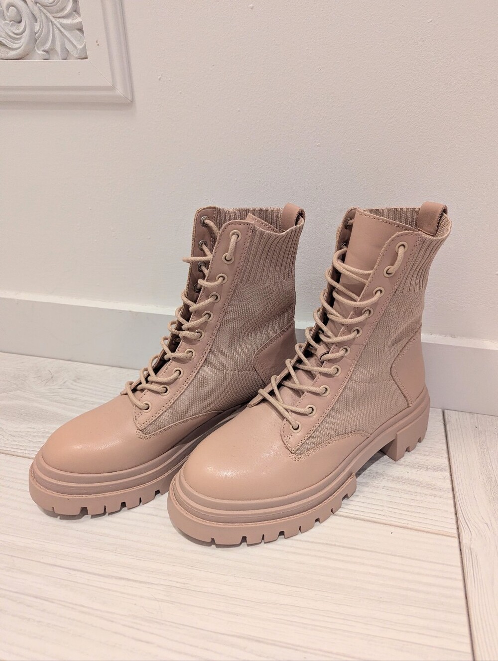 Aldo Lace-Up Chunky Combat Boots